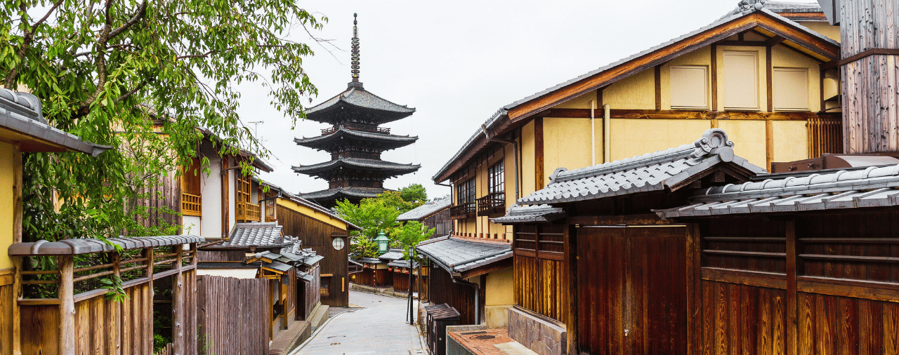 Kyoto gion and pagota